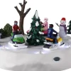 Lemax snowmobile fun bewegend kerstdorp tafereel Vail Village 2022