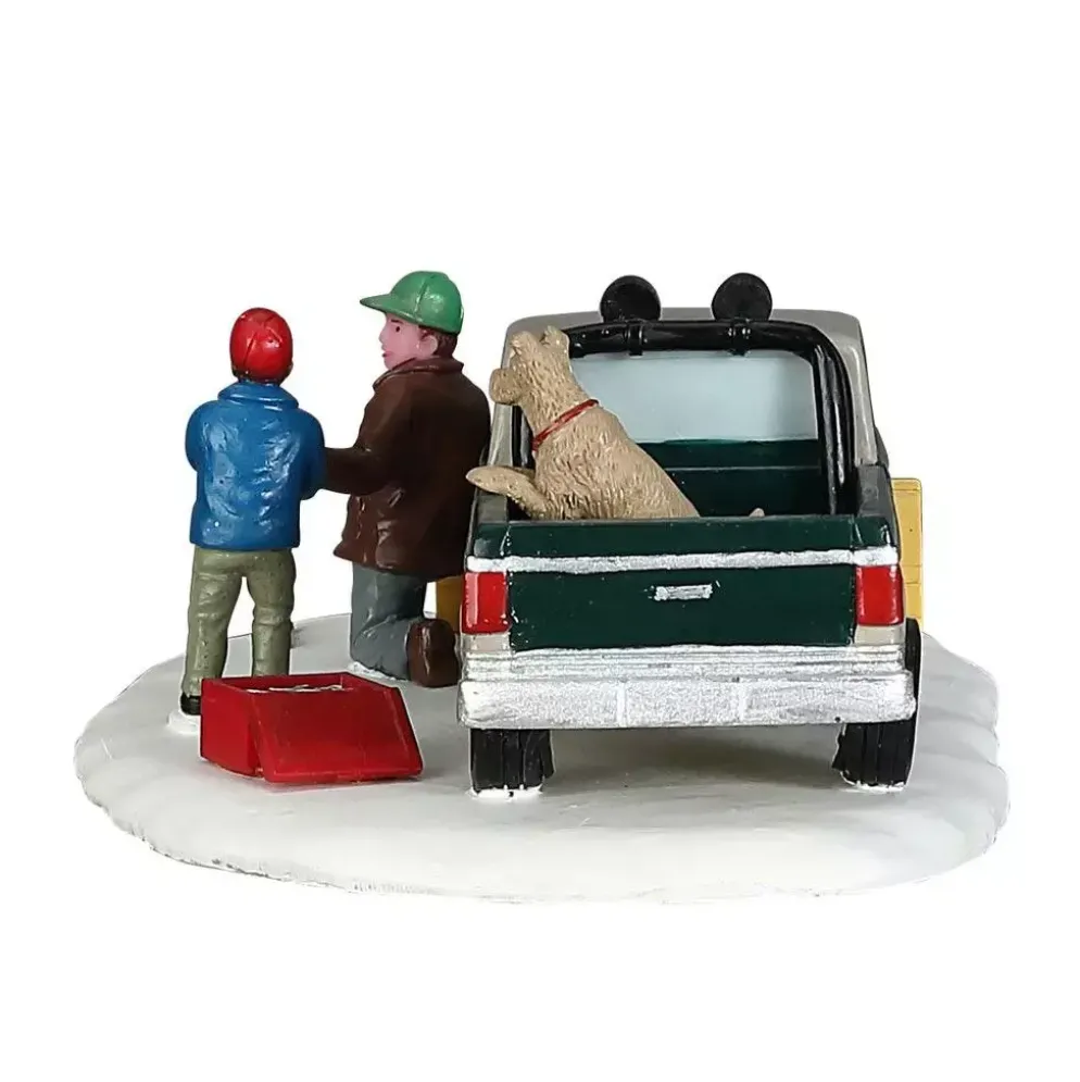 Lemax snow plow set-up kerstdorp tafereel 2017