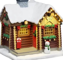 Lemax snowshoe cabin verlicht kersthuisje Vail Village 2026