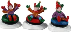Lemax snow tubers kerstdorp figuur type 4 Santa's Wonderland 2026