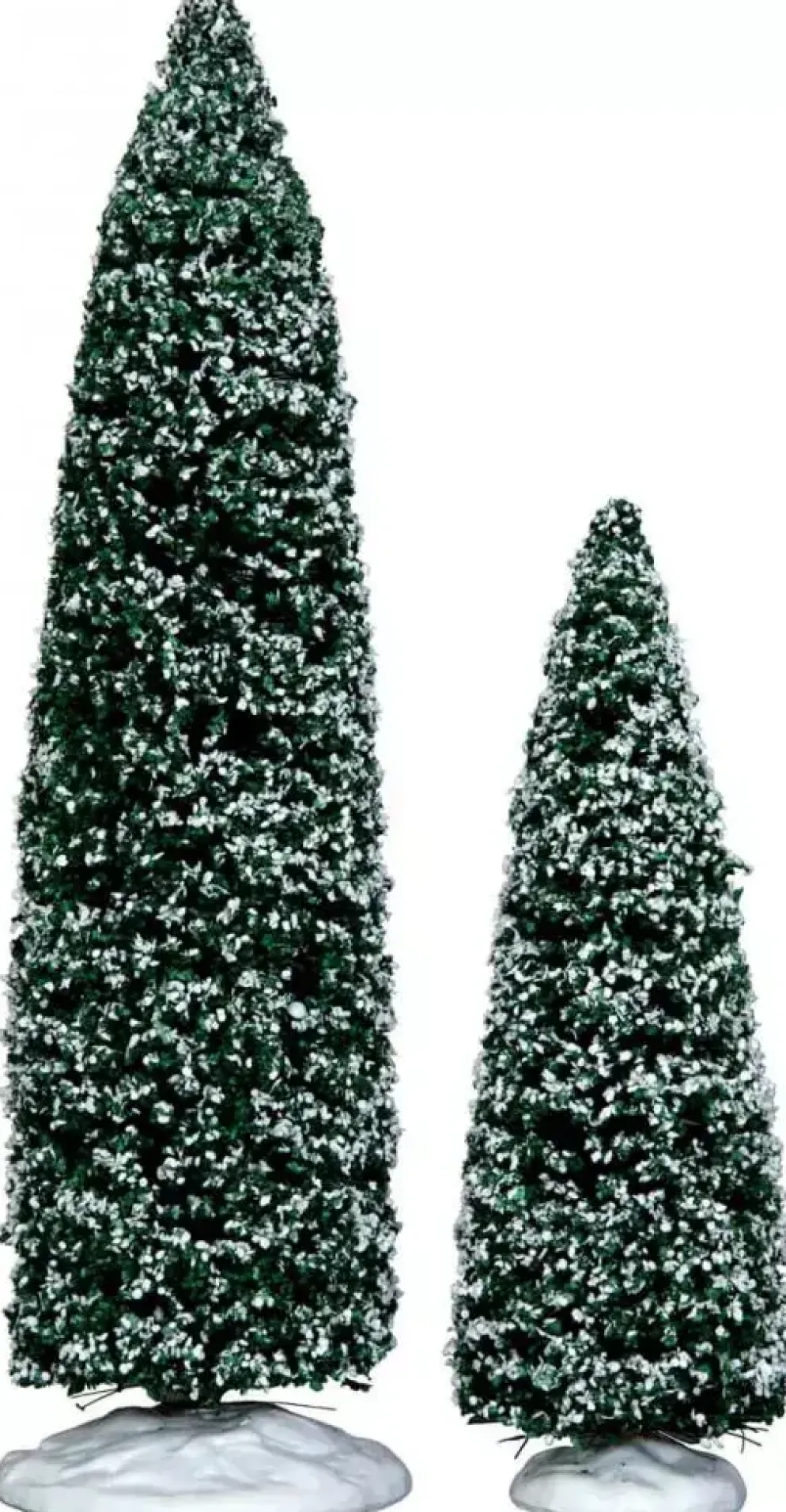 Lemax snowy juniper tree, large & medium s/2 boom 2013