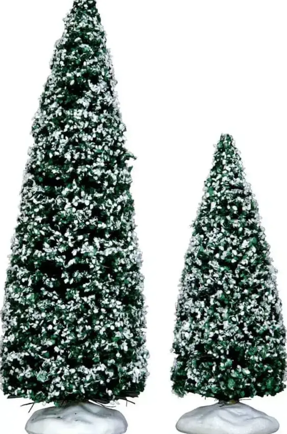 Lemax snowy juniper tree, medium & small s/2 boom 2013