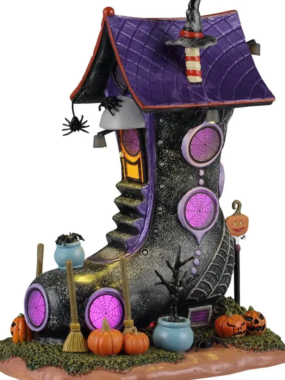 Lemax spiderweb manor verlicht huisje Spooky Town 2026