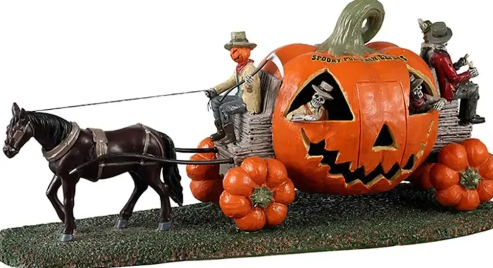 Lemax spooky pumpkin express tafereel Spooky Town 2023