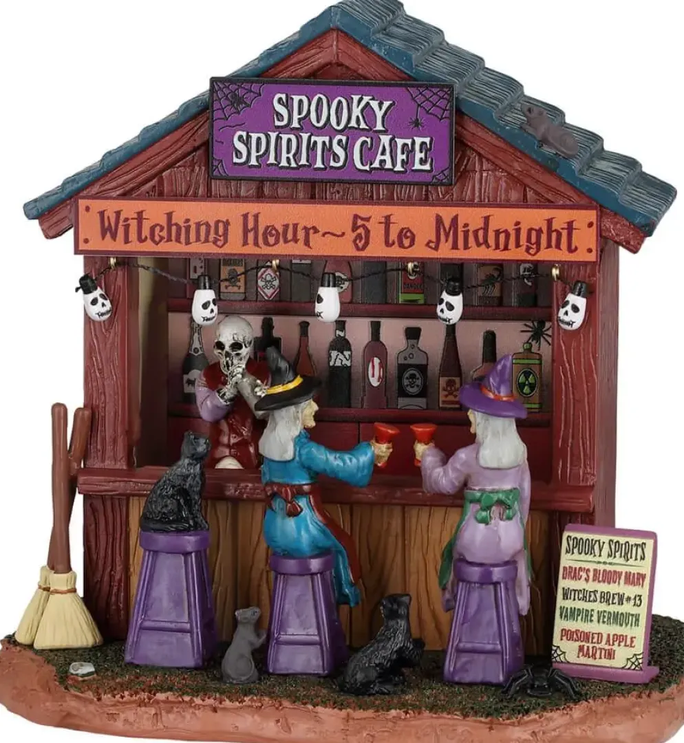 Lemax spooky spirits cafe huisje Spooky Town 2026