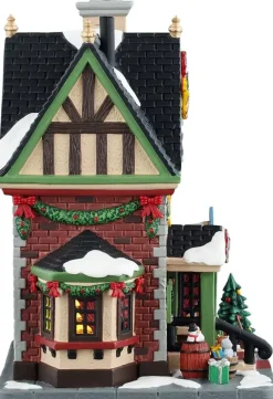 Lemax stocking stuffer gifts verlicht kersthuisje Caddington Village 2025