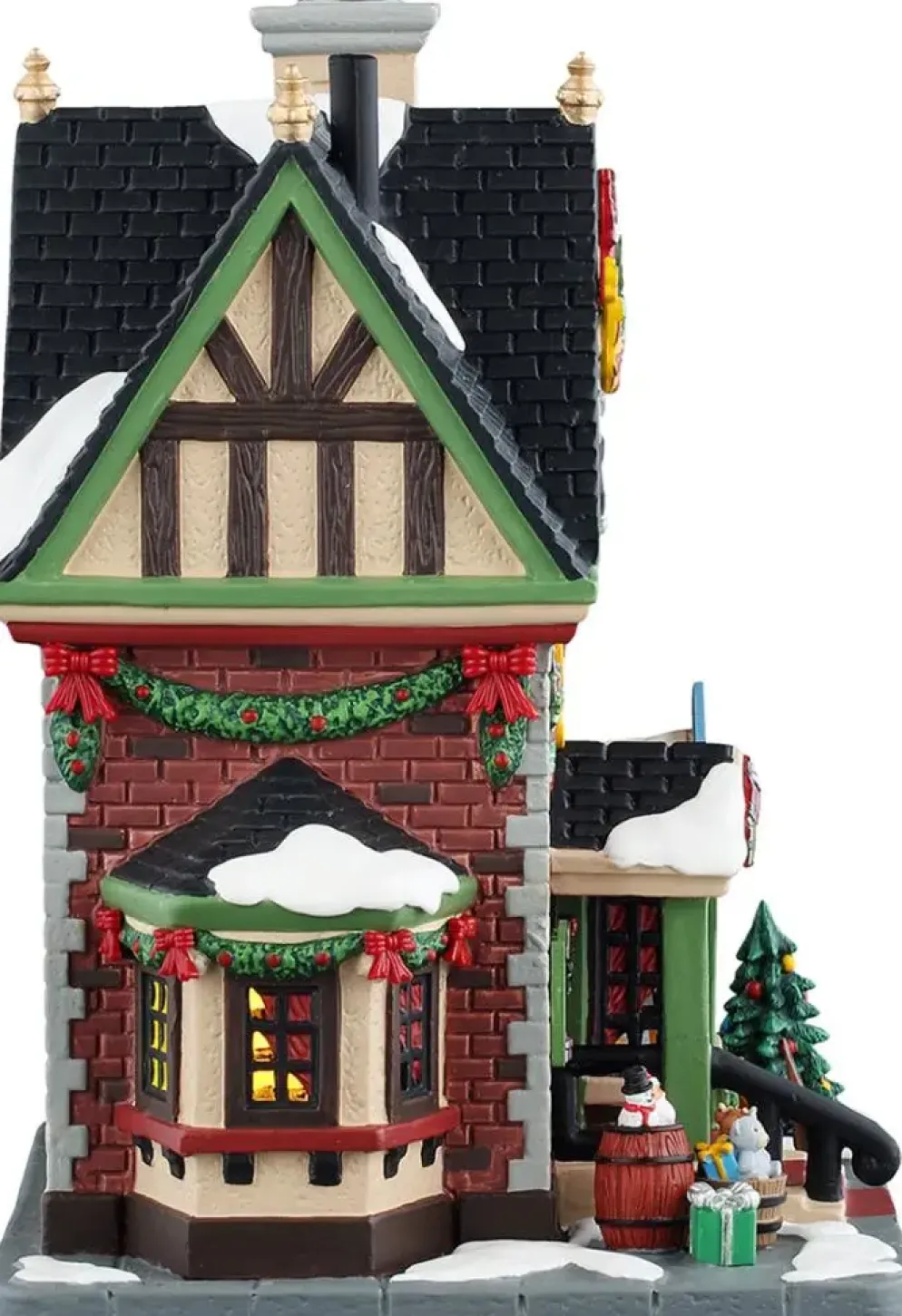 Lemax stocking stuffer gifts verlicht kersthuisje Caddington Village 2025