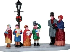 Lemax street lamp serenade kerstdorp tafereel 2016