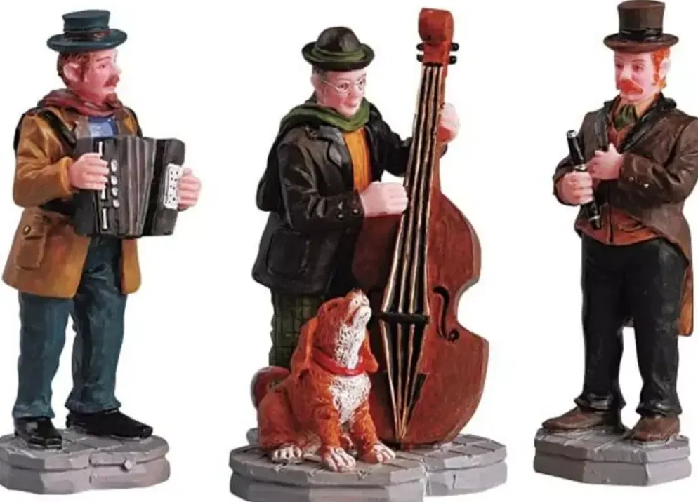Lemax streetside trio s/3 kerstdorp figuur type 3 2005
