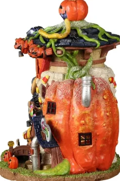 Lemax sugared pumpkin candy shoppe verlicht huisje Spooky Town 2022
