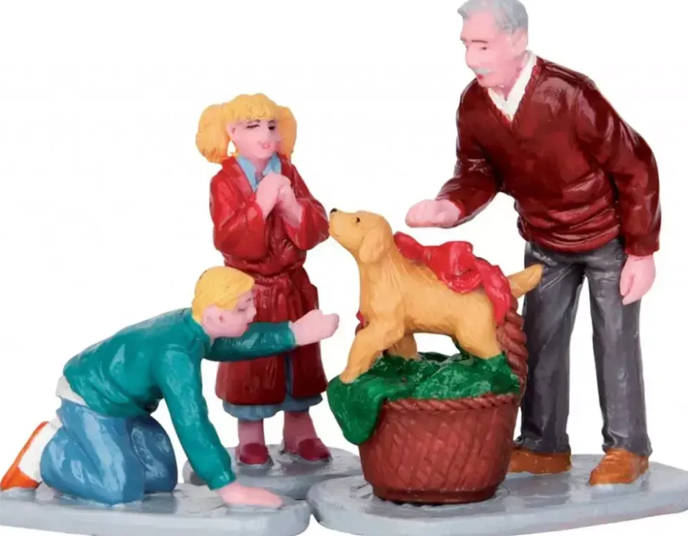 Lemax surprise!, set of 3 kerstdorp figuur type 4 2015