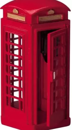 Lemax telephone booth kerstdorp accessoire 2004