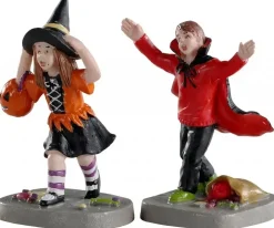 Lemax terrified trick-or-treaters s/2 halloween figuur Spooky Town 2020
