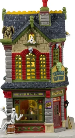 Lemax terror tavern verlicht huisje Spooky Town 2024