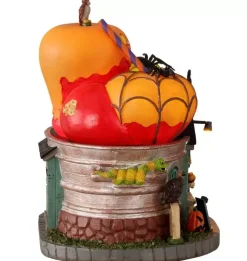 Lemax the bad apple shop verlicht huisje Spooky Town 2021