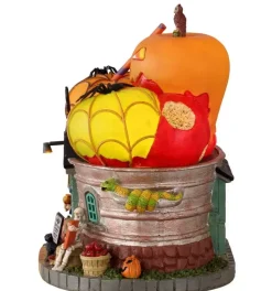 Lemax the bad apple shop verlicht huisje Spooky Town 2021
