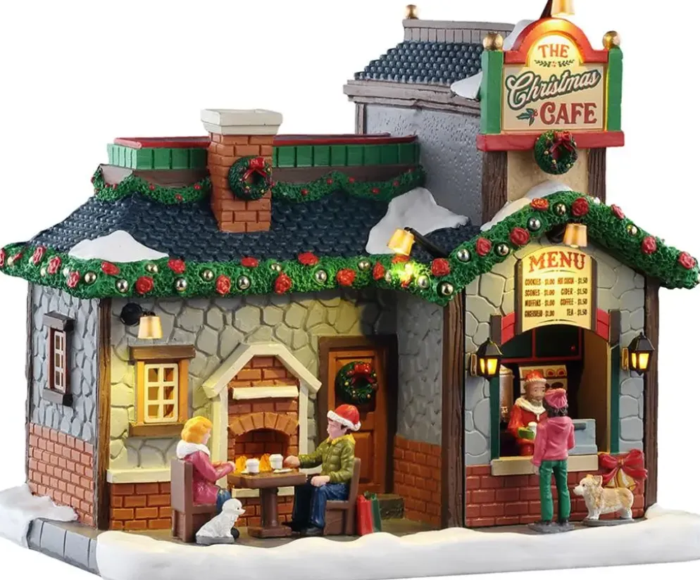 Lemax the christmas cafe verlicht kersthuisje Caddington Village 2025