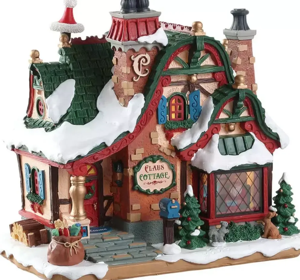 Lemax the claus cottage verlicht kersthuisje Santa's Wonderland 2018
