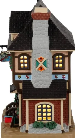 Lemax the coat of arms inn verlicht kersthuisje Caddington Village 2022