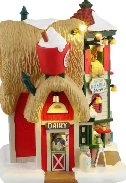 Lemax the eggnog bar verlicht kersthuisje Santa's Wonderland 2024