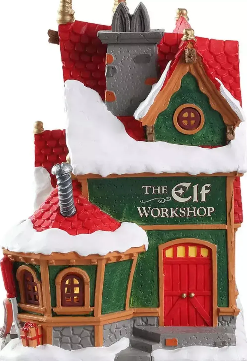 Lemax the elf workshop verlicht kersthuisje Santa's Wonderland 2018