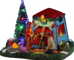 Lemax the festive outdoors verlicht kerstdorp tafereel 2021