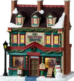 Lemax the five pence shoppe verlicht kersthuisje Caddington Village 2025
