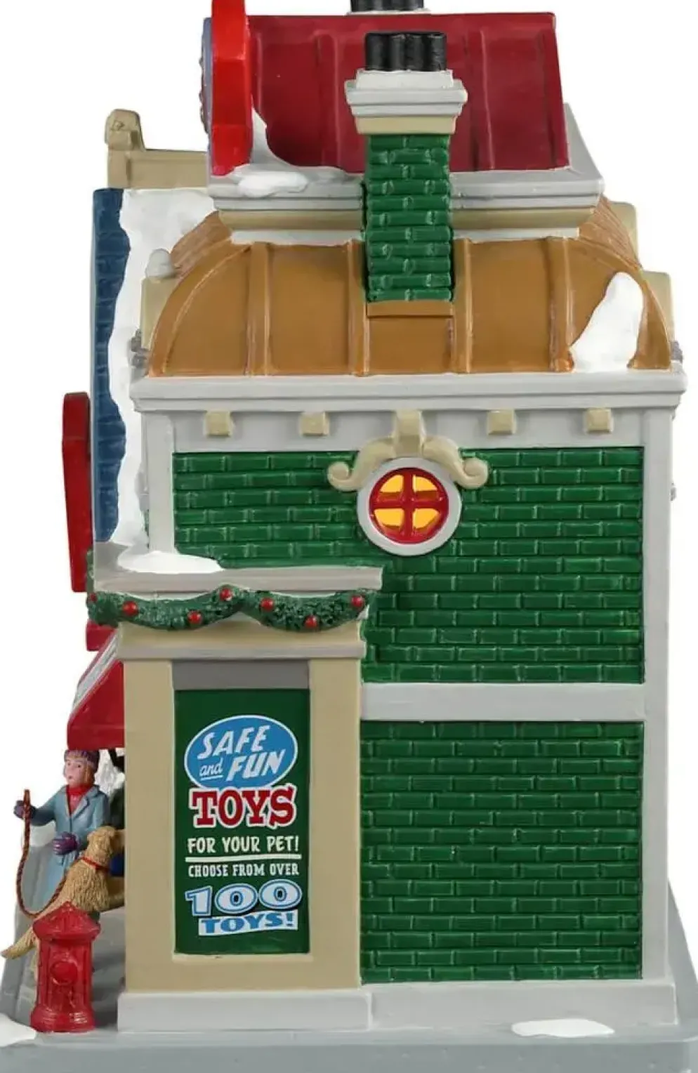 Lemax the fur-ever toy store verlicht kersthuisje Caddington Village 2023