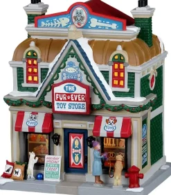 Lemax the fur-ever toy store verlicht kersthuisje Caddington Village 2023