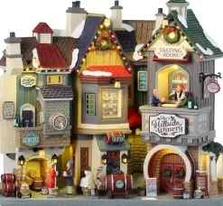 Lemax the hillside winery verlichte facade Caddington Village 2023
