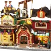 Lemax the holly jolly chocolatier & mrs. claus coffee shop bewegend kersthuisje Santa's Wonderland 2026