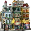 Lemax the holly jolly hotel verlichte facade Caddington Village 2024