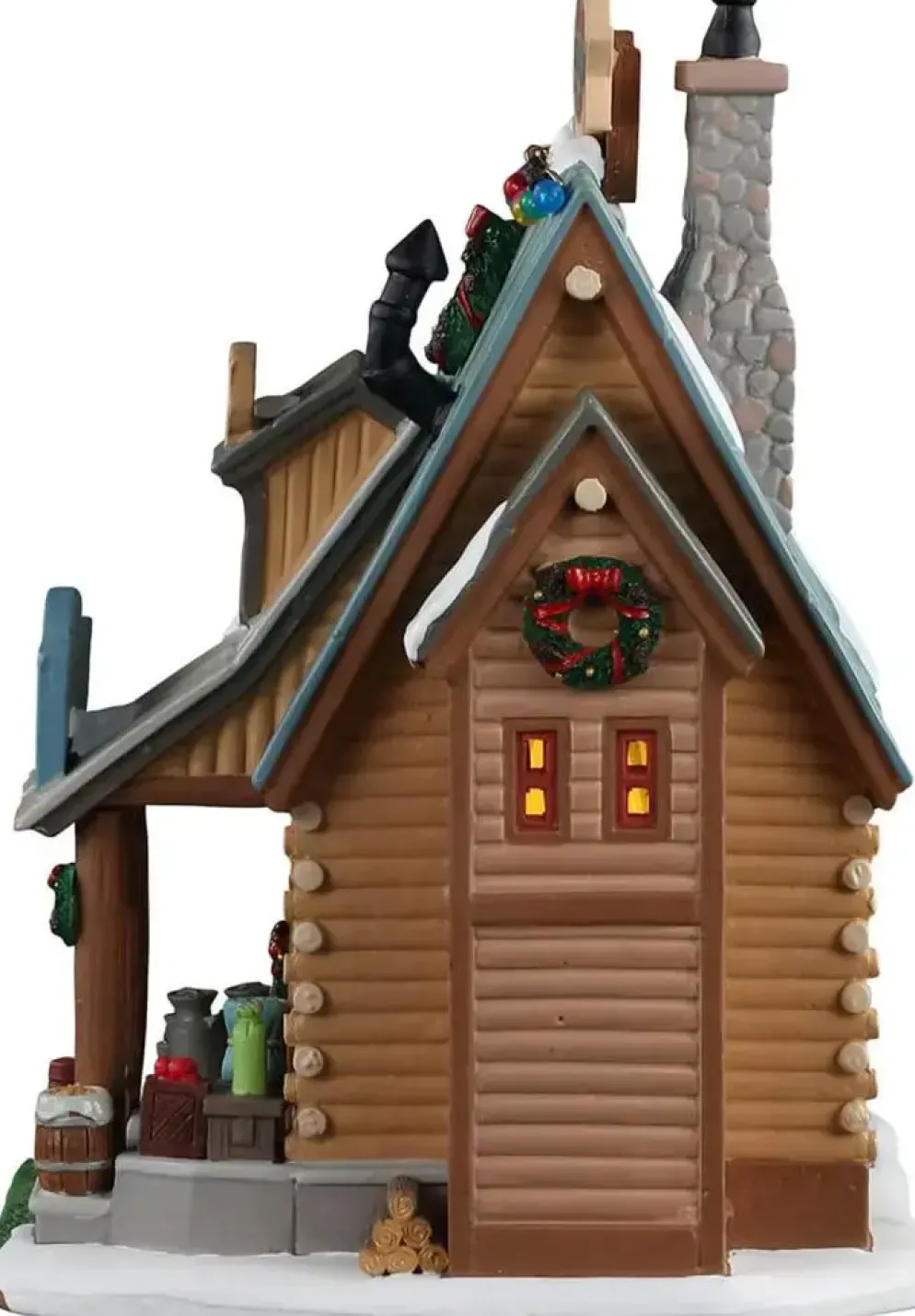 Lemax the lakeside market & tackle shop verlicht kersthuisje Vail Village 2021
