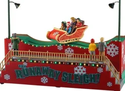 Lemax the runaway sleigh bewegend kerstdorp tafereel Carnival 2025