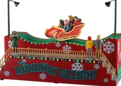 Lemax the runaway sleigh bewegend kerstdorp tafereel Carnival 2025