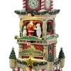 Lemax the village square clock tower verlicht kersthuisje Santa's Wonderland 2025