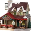 Lemax three black bears bar & grill & moonshine verlicht kersthuisje Vail Village 2024
