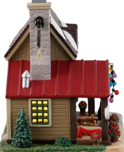 Lemax three black bears bar & grill & moonshine verlicht kersthuisje Vail Village 2024