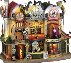 Lemax timewarp clockworks bewegend huisje Spooky Town 2026