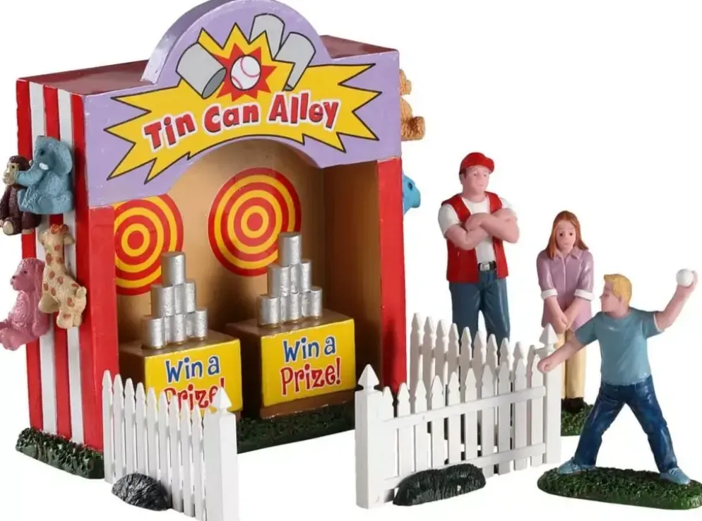 Lemax tin can alley s/7 kerstdorp tafereel Carnival 2020