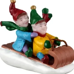 Lemax toboganning kerstdorp figuur type 2 Santa's Wonderland 2026