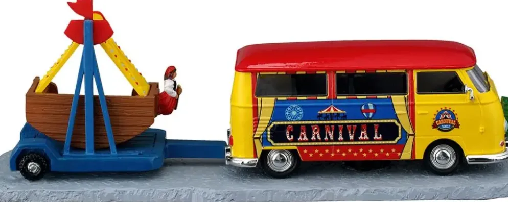 Lemax towing van with carnival ride kerstdorp tafereel Carnival 2026