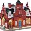 Lemax town offices 1884 verlicht kersthuisje Norman Rockwell 2023