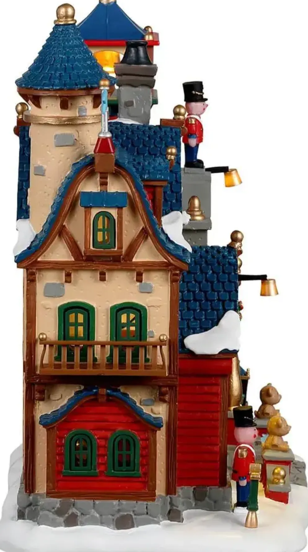 Lemax toy making school verlicht kersthuisje Santa's Wonderland 2023