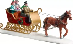Lemax victorian sleigh ride kerstdorp tafereel Caddington Village 2020