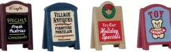 Lemax village signs s/4 kerstdorp accessoire 2016