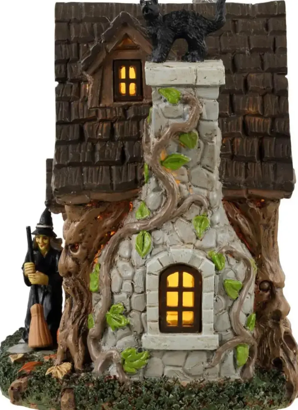 Lemax wanda's cottage verlicht tafereel Spooky Town 2023
