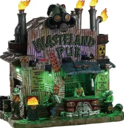 Lemax wasteland pub verlicht huisje Spooky Town 2019