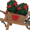 Lemax wheelbarrow with poinsettias kerstdorp accessoire 2006