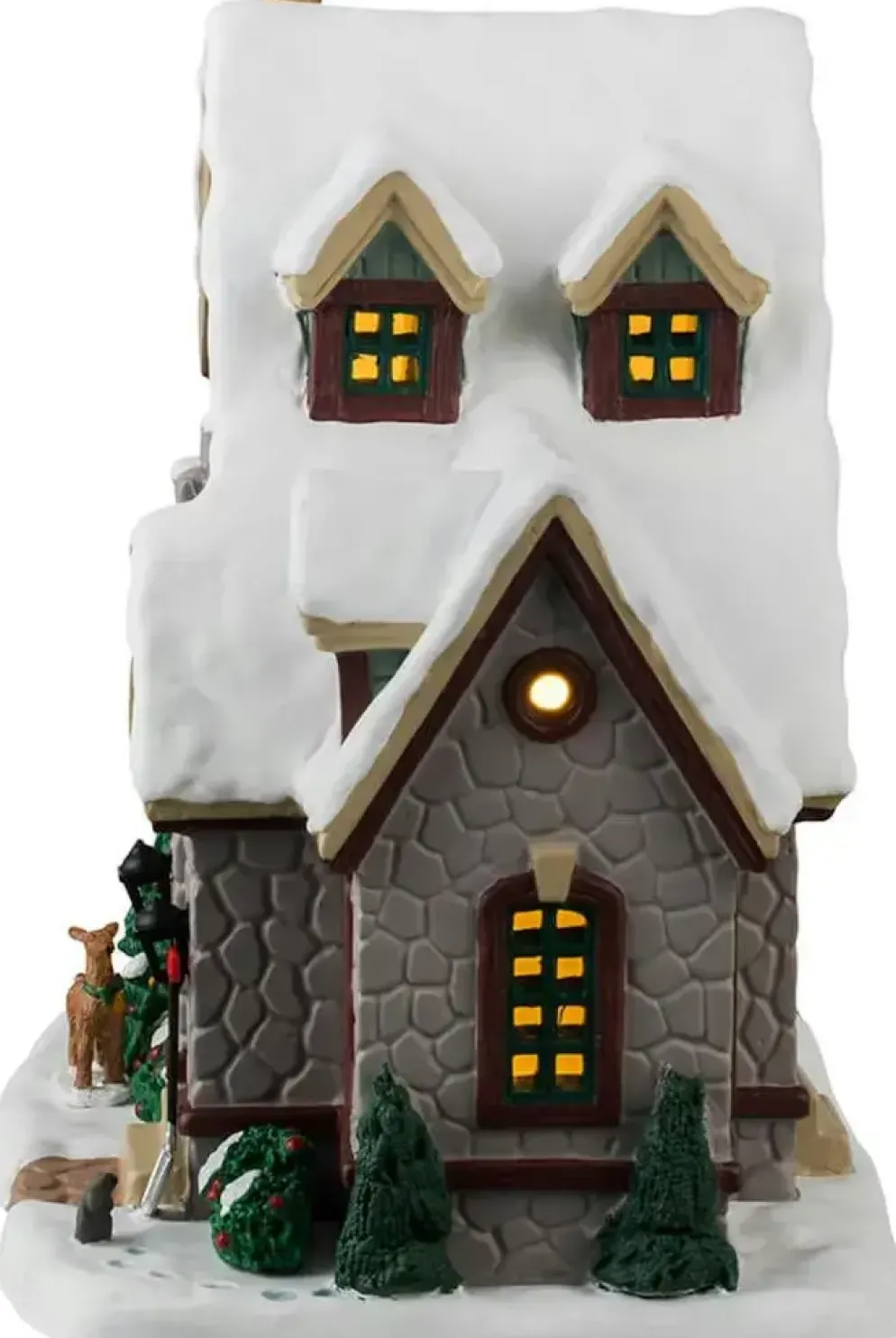Lemax white christmas verlicht kersthuisje Caddington Village 2024